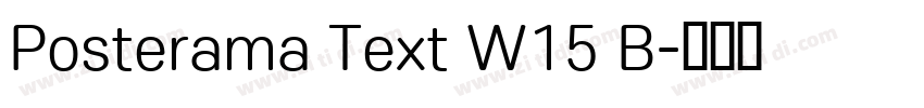 Posterama Text W15 B字体转换